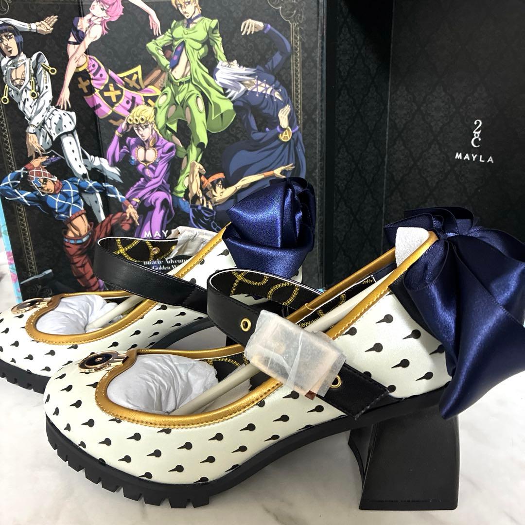 MAYLA ジョジョの奇妙な冒険 黄金の風 パンプス ブチャラティ リボンON