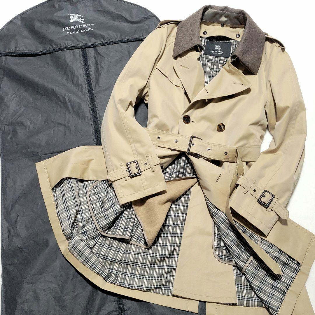 バーバリートレンチコートベルトライナー付ノバチェック ハニーベージュ