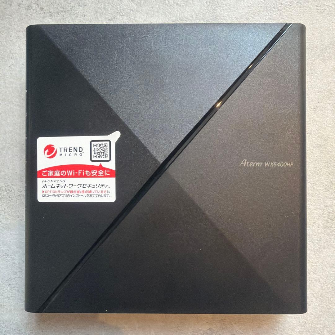 セット】NEC Aterm WX5400HP ルーター＋W1200EX 中継機 - メルカリ