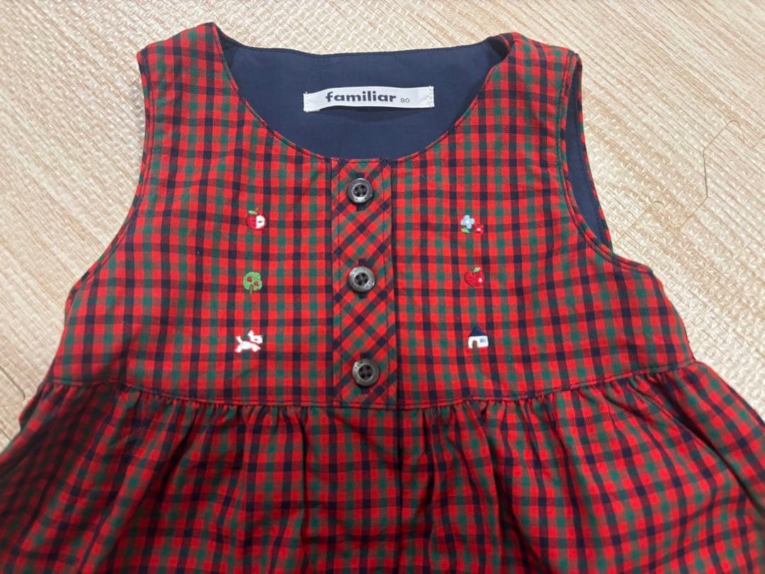 familiar ジャンパースカート 80 おまけつき - メルカリ