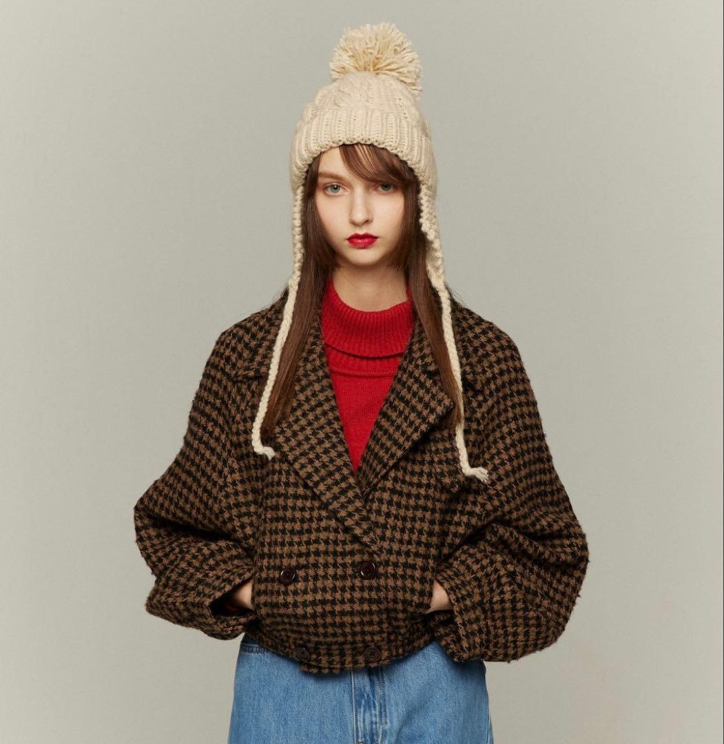 《チケットはすべて完売》2WAYダブルブレストデザインジャケットBROWN XS