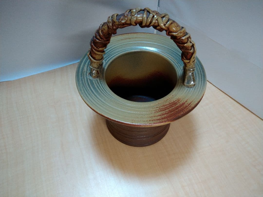 花器　天降川焼き 丹波焼 一輪挿し 花瓶 鎬象嵌（しのぎぞうがん） | 丹波焼 窯元昇陽窯