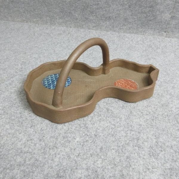 鍋島焼青山作ひょうたん形手付鉢 [B28395] - メルカリ