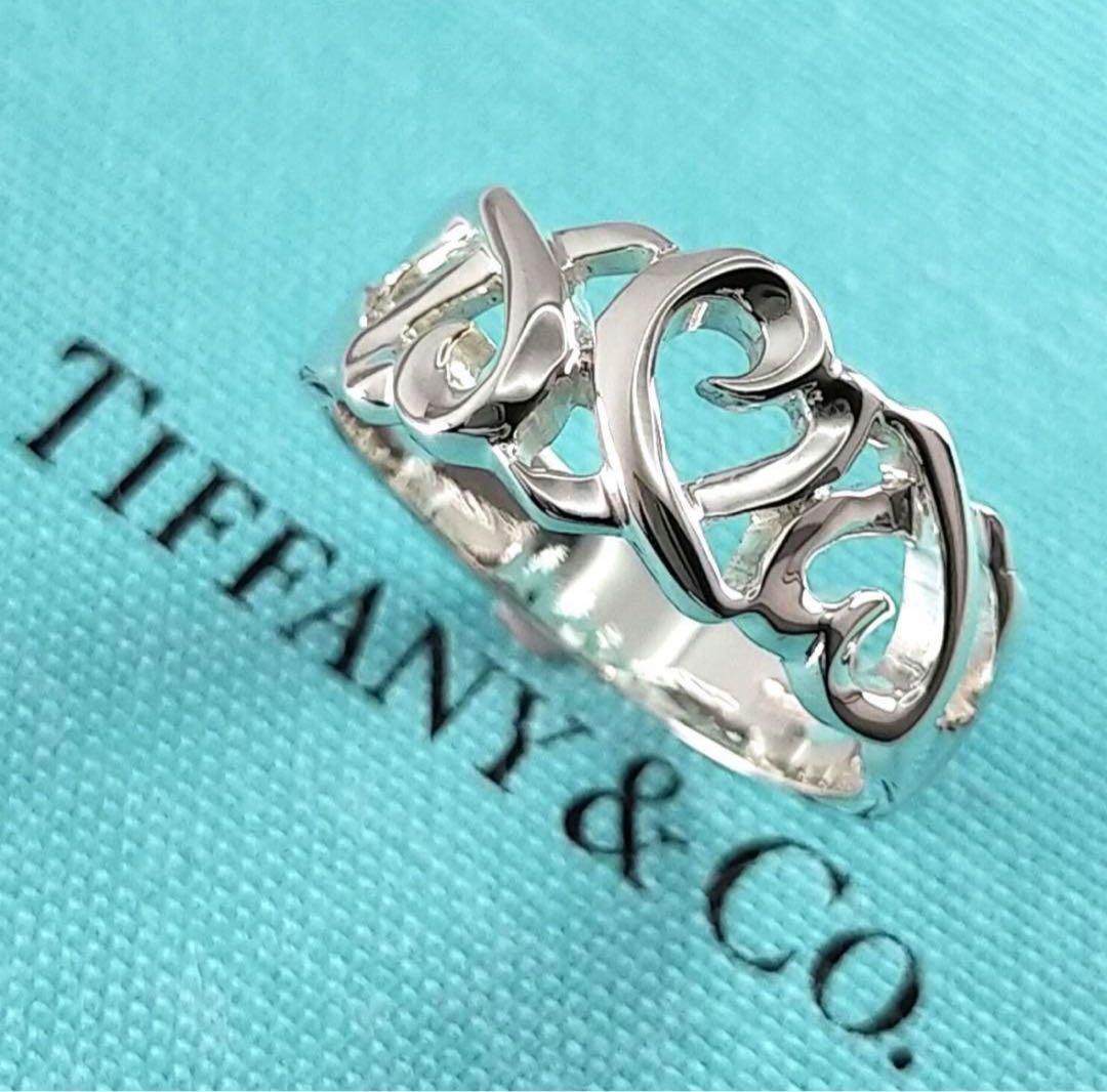 た*き様 【ティファニー】【正規品】ラビングハート　トリプル　リング　１７号　2 Tiffany & Co. - ティファニー トリプルラビングハート リングの通販