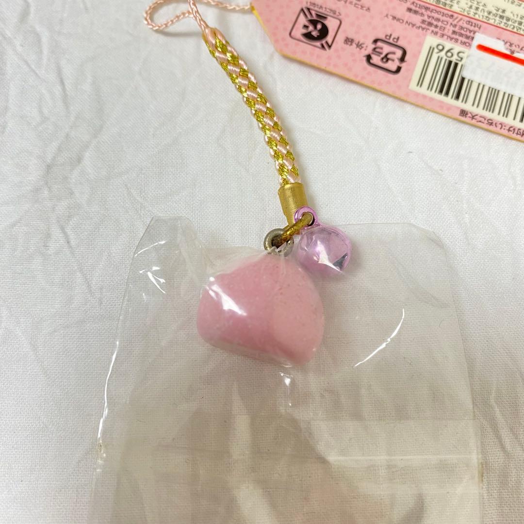 ご当地 キティ 根付 和菓子 シリーズ 苺大福 ストラップ 日本限定