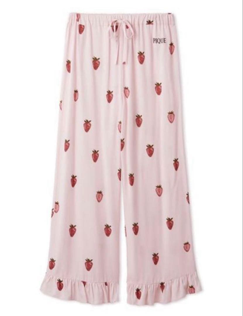 新品】ジェラートピケ ストロベリージャガードプルオーバー&ツイル