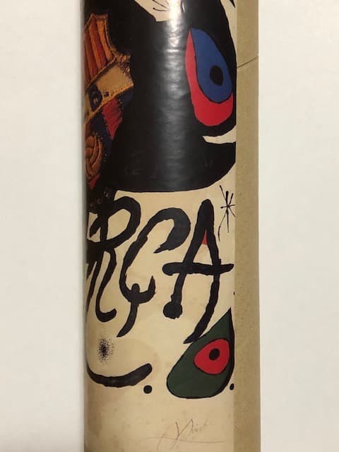 FCバルセロナ 75周年 ポスター ジョアン・ミロ - メルカリ