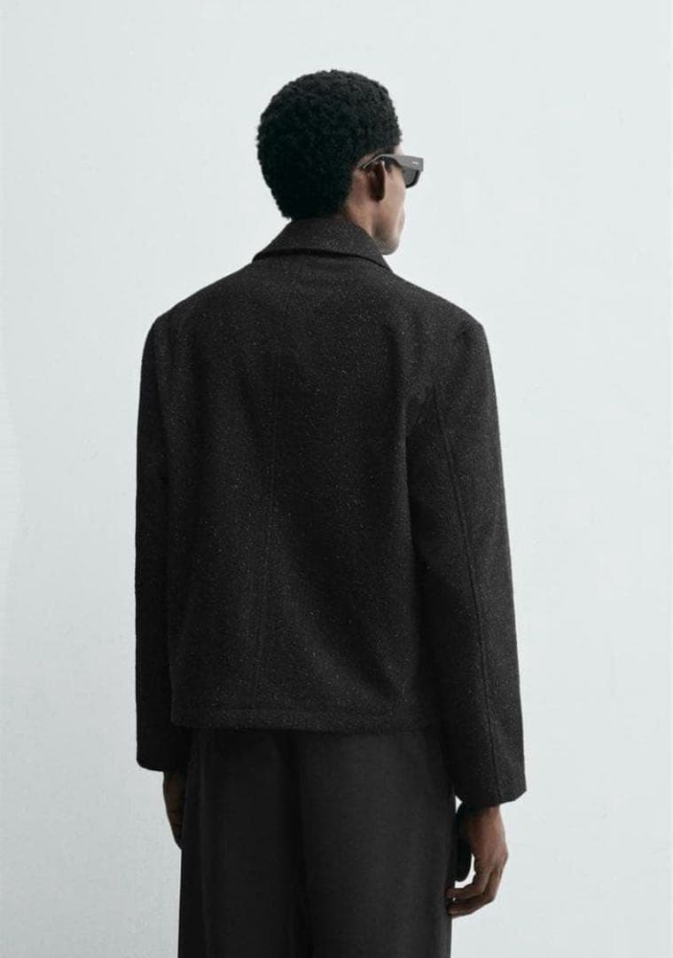 ZARA 大人気完売商品 シャイニーテクスチャージャケット - メルカリ