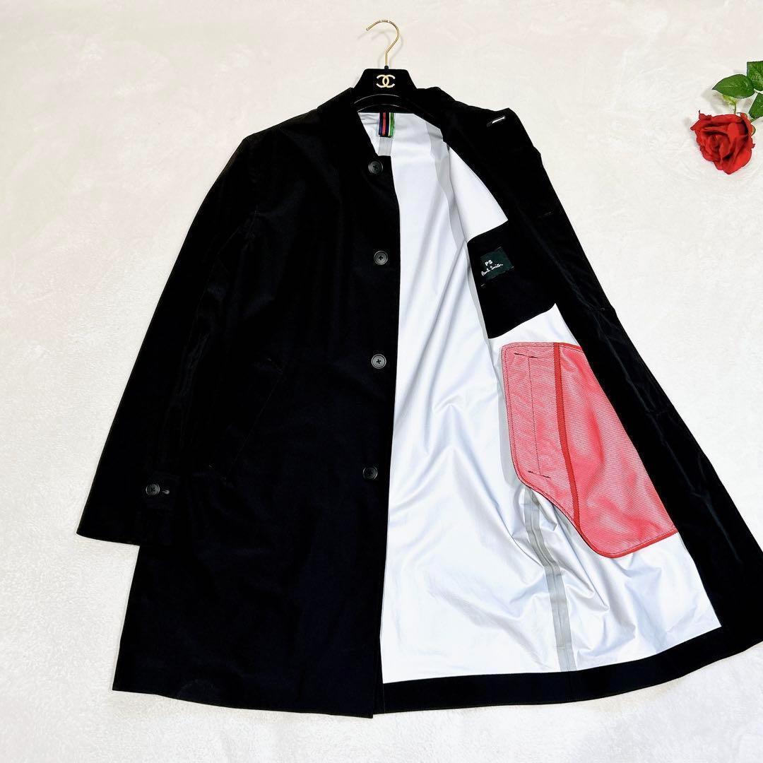 未使用✨　ps Paul Smith ステンカラー　コート　ナイロン　黒　XL Paul Smith（ポール・スミス） ステンカラーコート コート カシミヤ