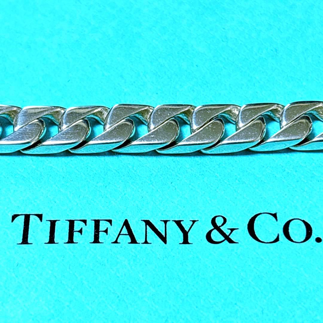 【美品】19.5cm 希少 ティファニー 喜平チェーン ブレスレット SV925