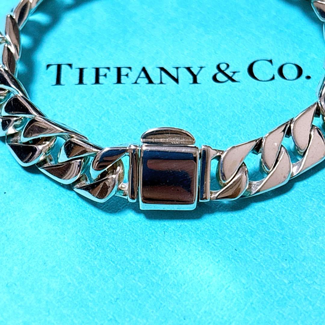 【美品】19.5cm 希少 ティファニー 喜平チェーン ブレスレット SV925