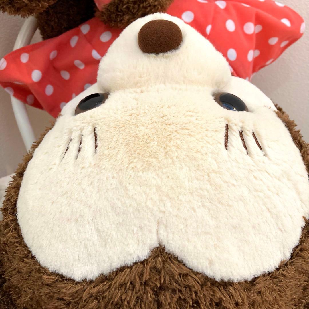 非売品 特大 ミニークチュール ぬいぐるみ ミニーマウス ミッキー ディズニー