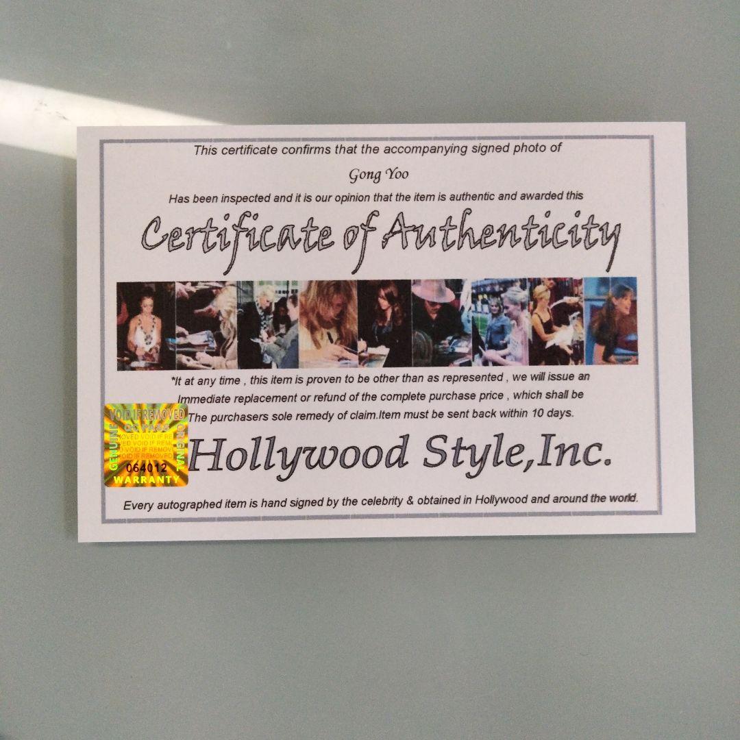 セール…コン・ユ直筆サイン入り2Lサイズ写真…Gong Yoo…静かなる海‥42