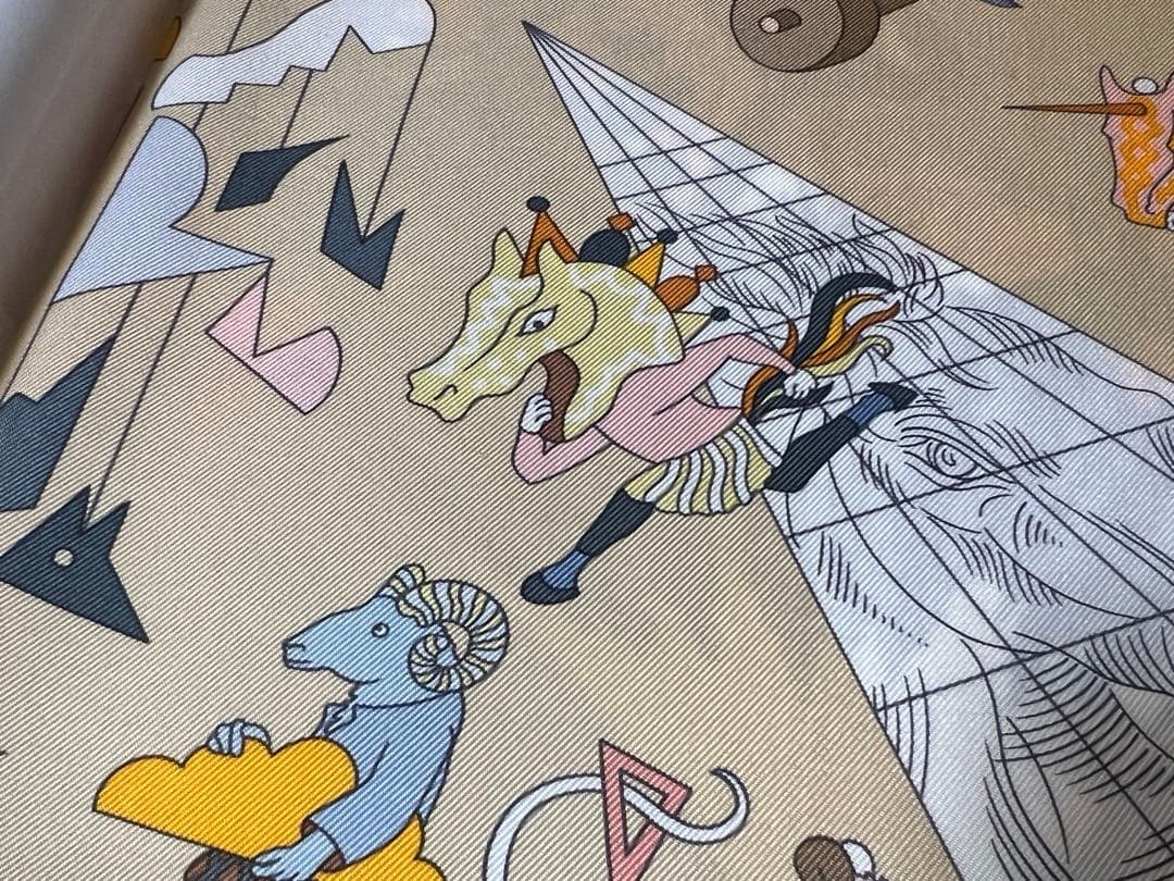 エルメス　スカーフ　カレ 90 《アカデミア・イピカ》　富士山　新品未使用