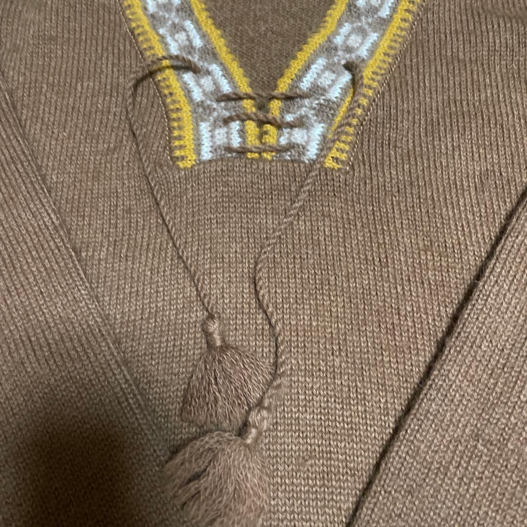 nowos ニットフリンジ付き アルパカニットセーター最終価格 - メルカリ