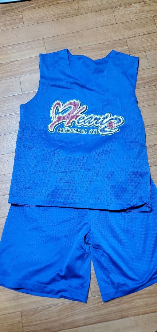 Heart バスケットボールユニフォーム 青 - メルカリ