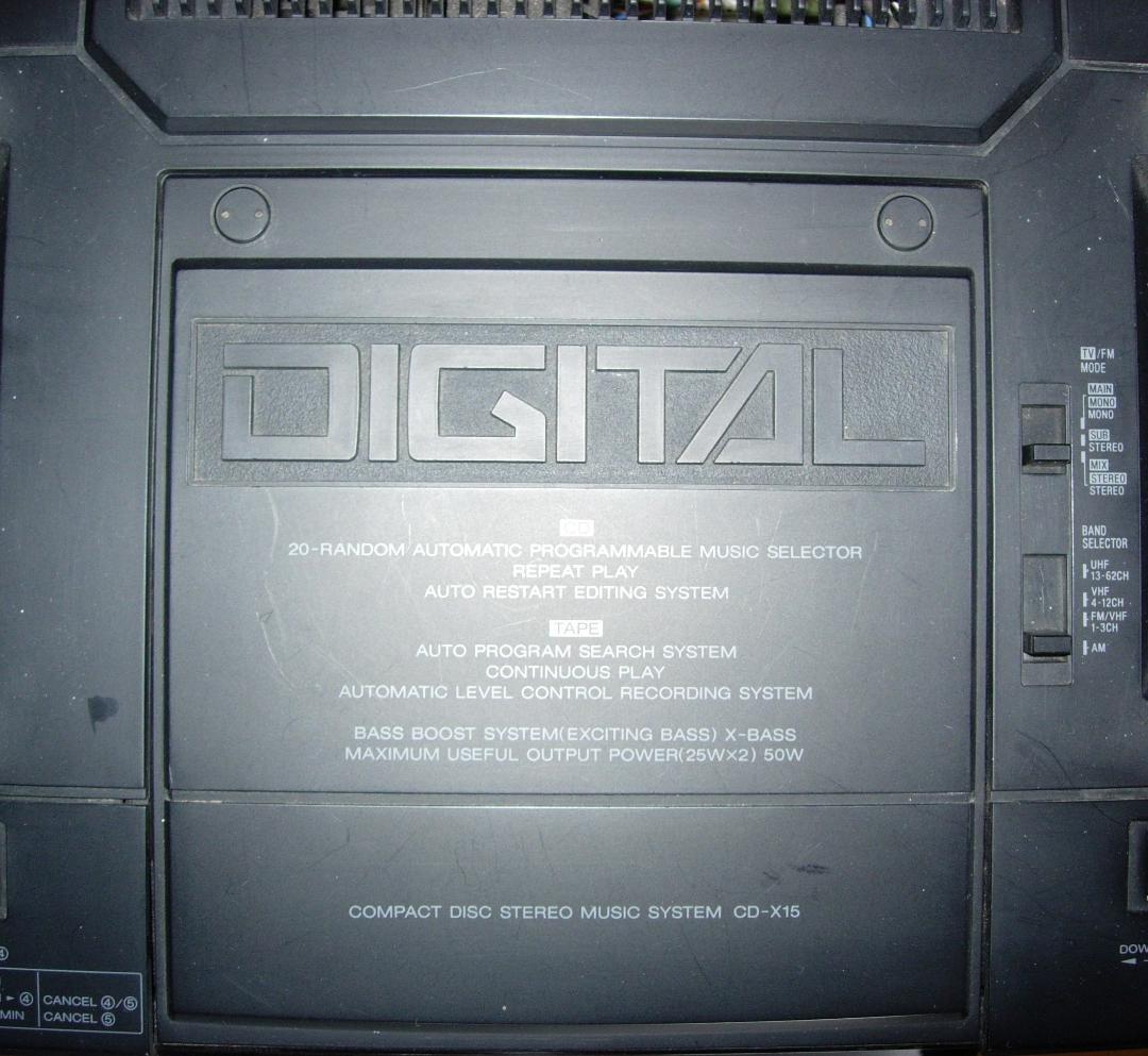 SHARP LIVE MINI CD-X15 通電確認済 ジャンク扱い - メルカリ