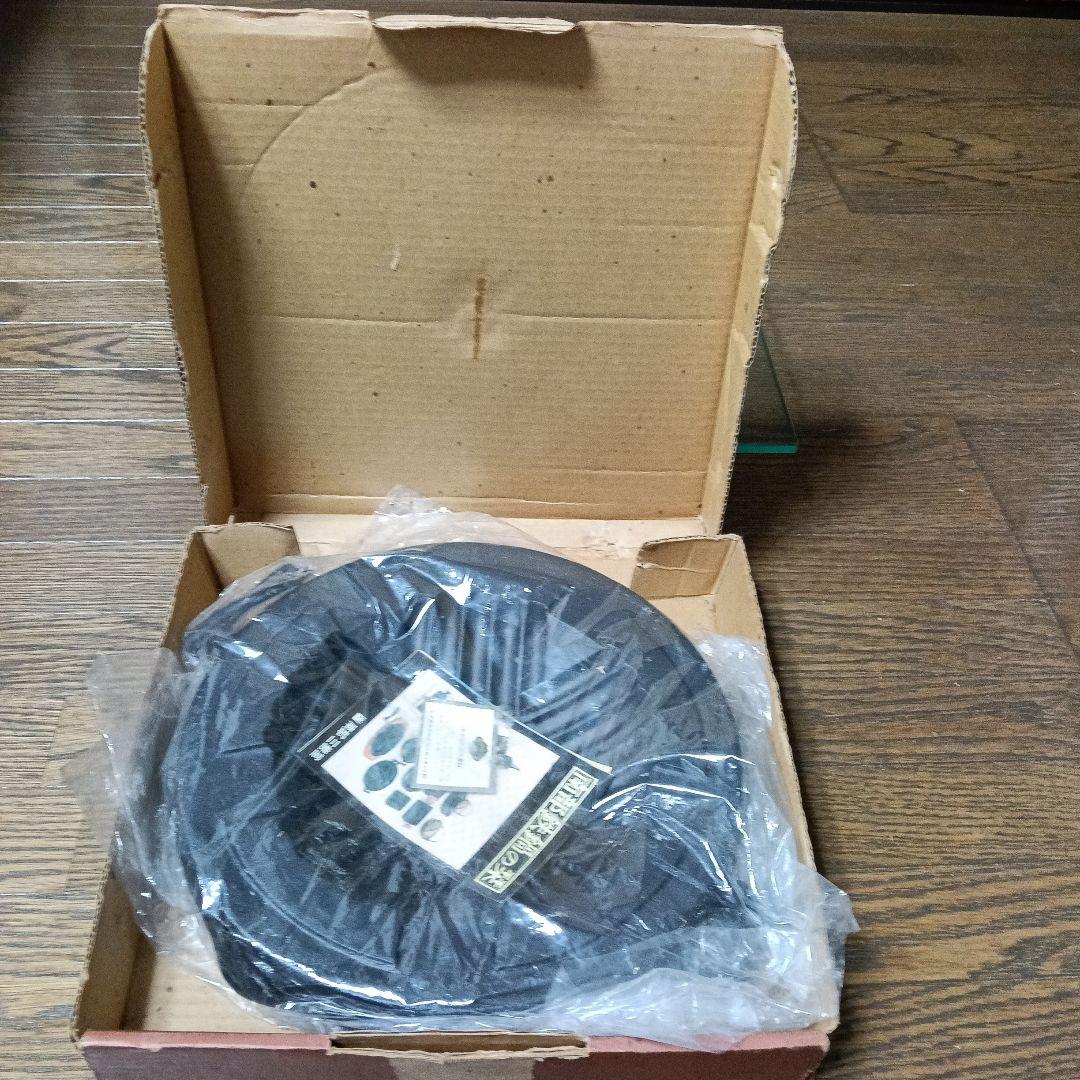 未使用】大昔の南部鉄器 南部鉄鍋 ビンテージ 三巌堂 箱、栞、検査証