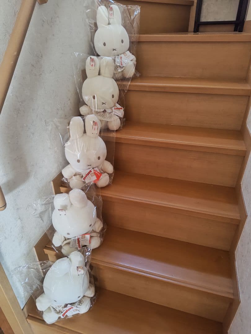 miffy whiteシリーズ ミッフィー 花柄ドレスM ぬいぐるみ ④