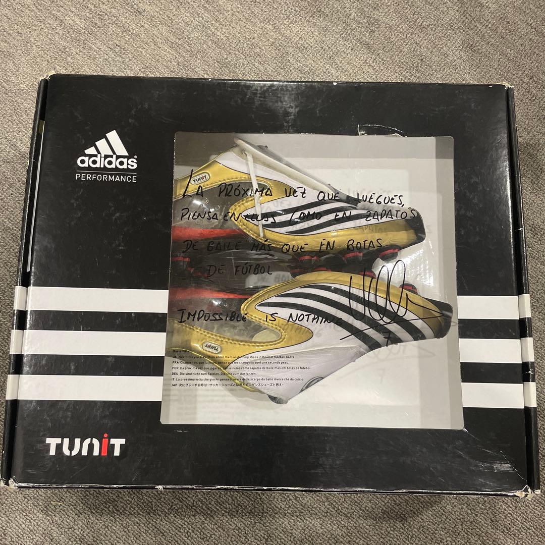 F50 2008 START スターターセット Adidas F50 2008 START Set David Villa Printed Sign with Box Rare
