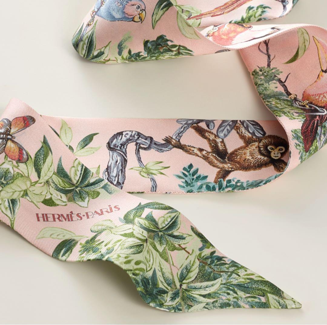 値下げ！新品 エルメス ツイリー 《赤道直下》 ピンク 26春夏 最新作