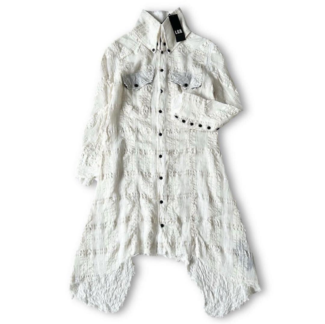 ね*郎様 L.G.B. ルグランブルー 変形 カットオフ チェックロングシャツ 2026年最新】LGB ルグランブルー チェックシャツの人気アイテム