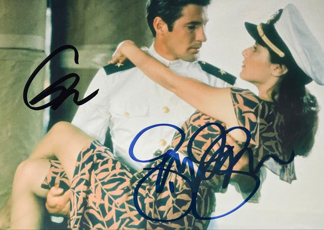 愛と青春の旅だち リチャード・ギア & デブラ・ウィンガー 直筆サイン