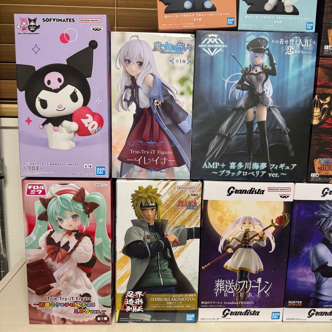 ワンピ/ナルト/ H×H/着せ恋/初音ミク他 プライズフィギュア14体まとめ