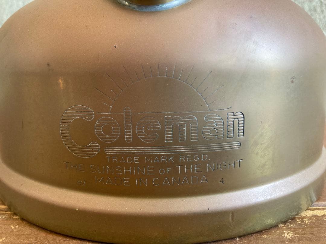 1947年4月製造 コールマン テーブルランプ カナダ製 - メルカリ