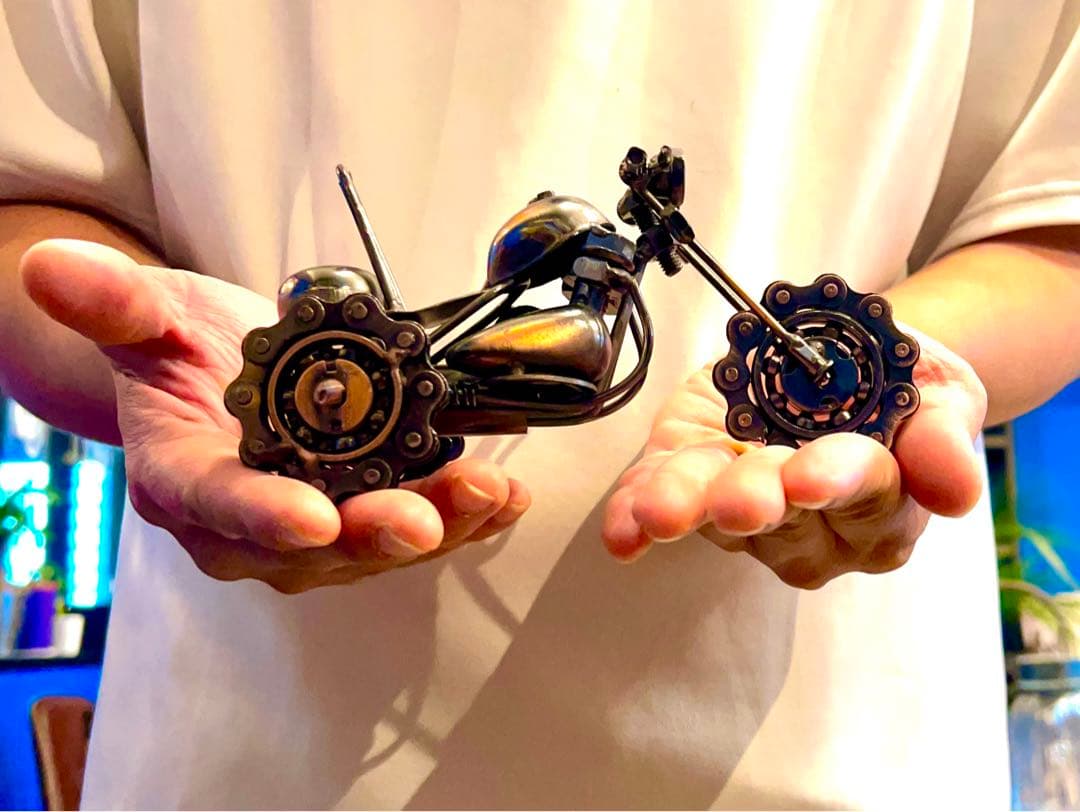 リアルシリーズ！アイアン三輪バイクのおもちゃ/インテリア