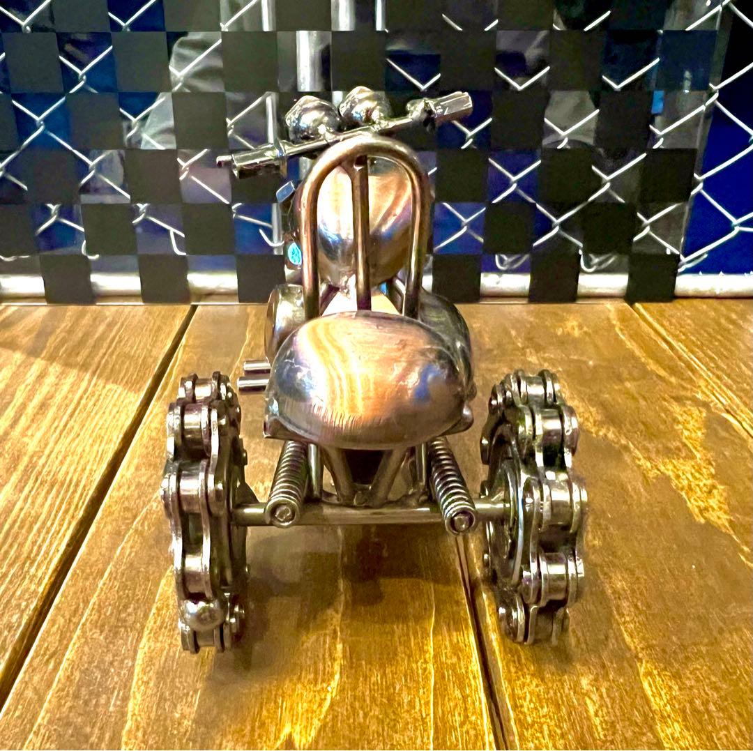 リアルシリーズ！アイアン三輪バイクのおもちゃ/インテリア