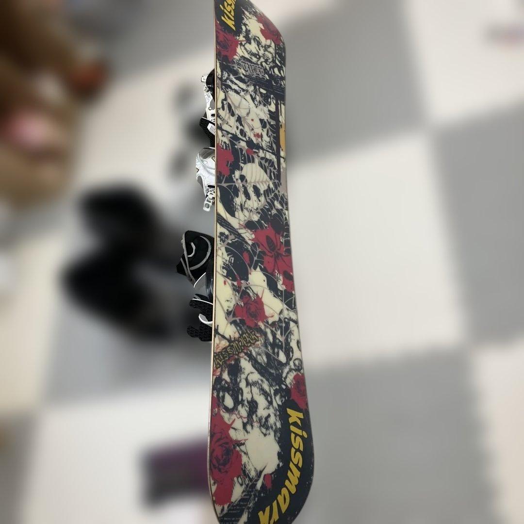 値下げ！kissmark☆スノーボード板・ビンディングセット（バッグ付き