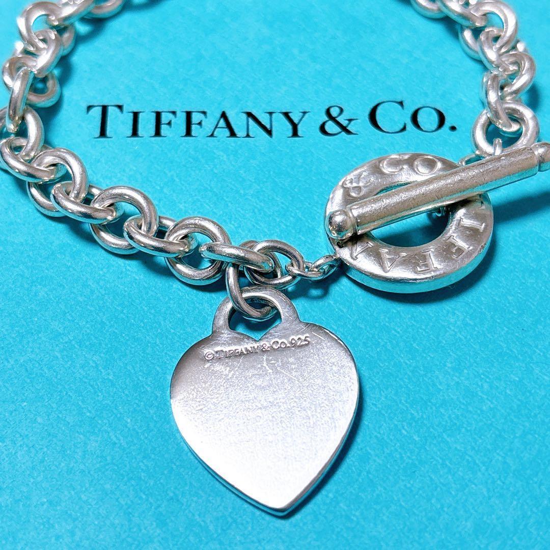 【美品】20.1cm ティファニー トグル ハートタグ ブレスレット SV925