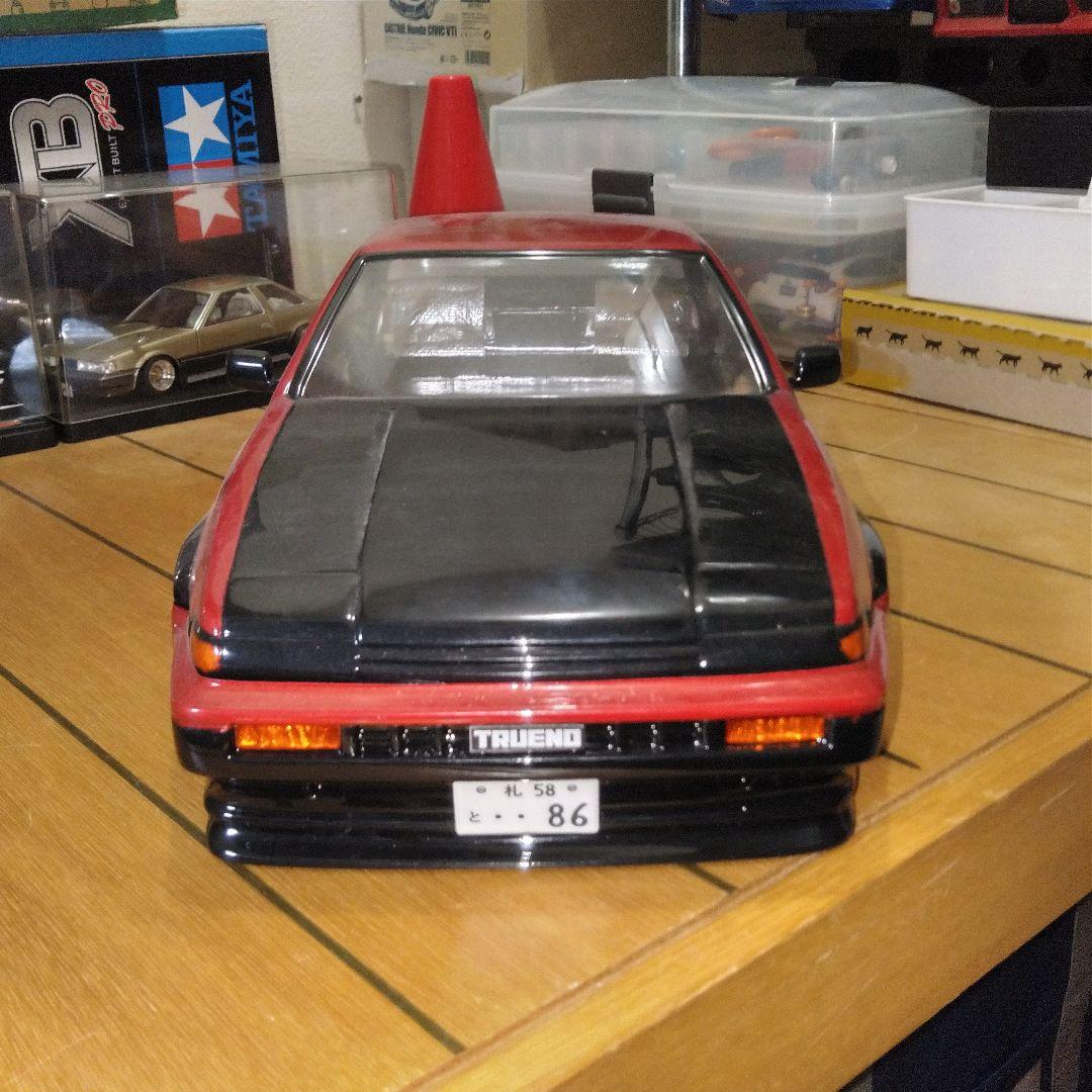 パンドラ　AE86トレノ　 ラジコンボディ 1/10 赤黒