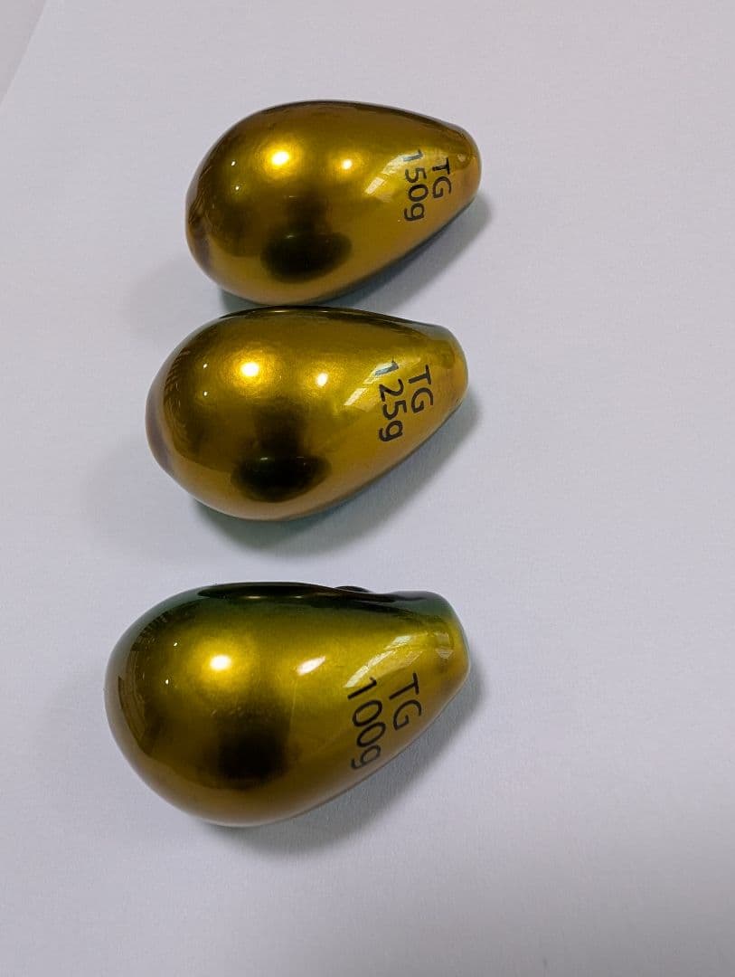 なみだまTG 3個セット タングステン グリーンゴールド ケイムラ