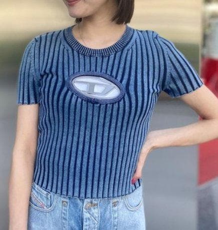 DIESEL 未使用美品 グレン期 メタルプレートリブトップス - メルカリ