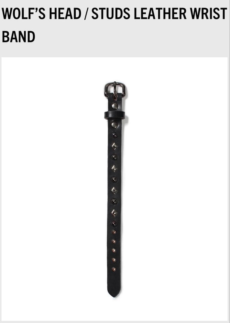 ワコマリア ウルフズヘッド WRIST BAND 15mm ( M ) - メルカリ