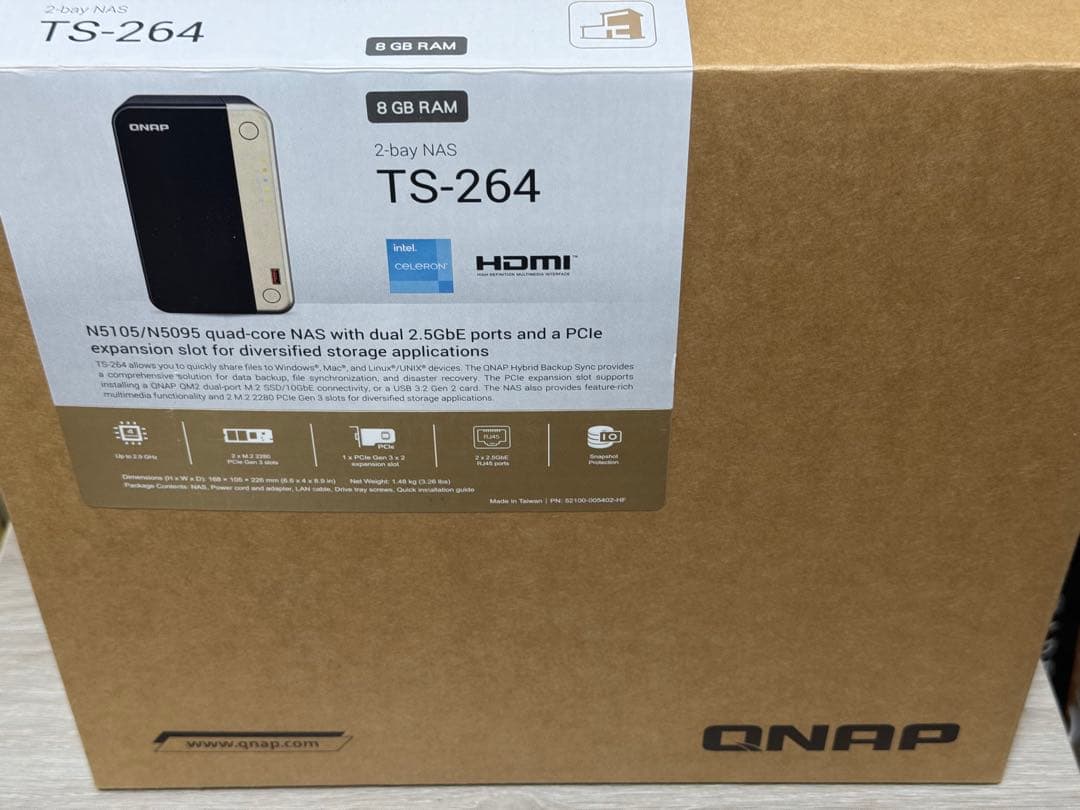 QNAP TS-264 8GB RAM 2ベイNAS QNAP TS-264 | QNAPWorks.com