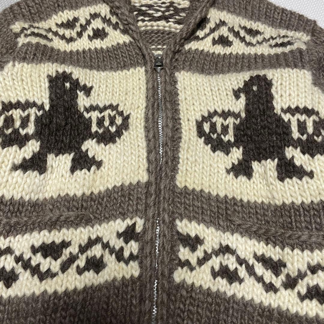 80s】カウチンニット カウチンセーター サンダーバード カナダ - メルカリ