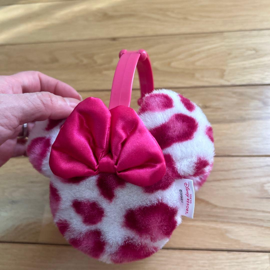 ディズニー 耳当て ヒョウ柄 ピンク イヤーマフの通販はau PAY