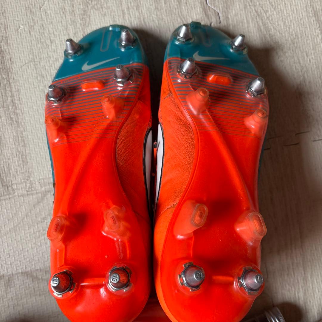 NIKE ティエンポ　サッカーシューズ スパイク 青/オレンジ 26.5cm