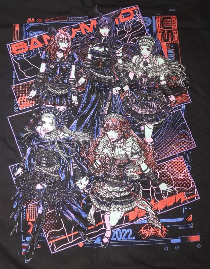 BAND-MAID US TOUR 2022 Tシャツ バンドメイドツアーT M - メルカリ