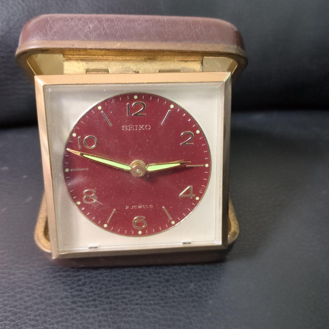 レトロ SEIKO トラベルクロック 手巻き時計 【ジャンク】 - メルカリ