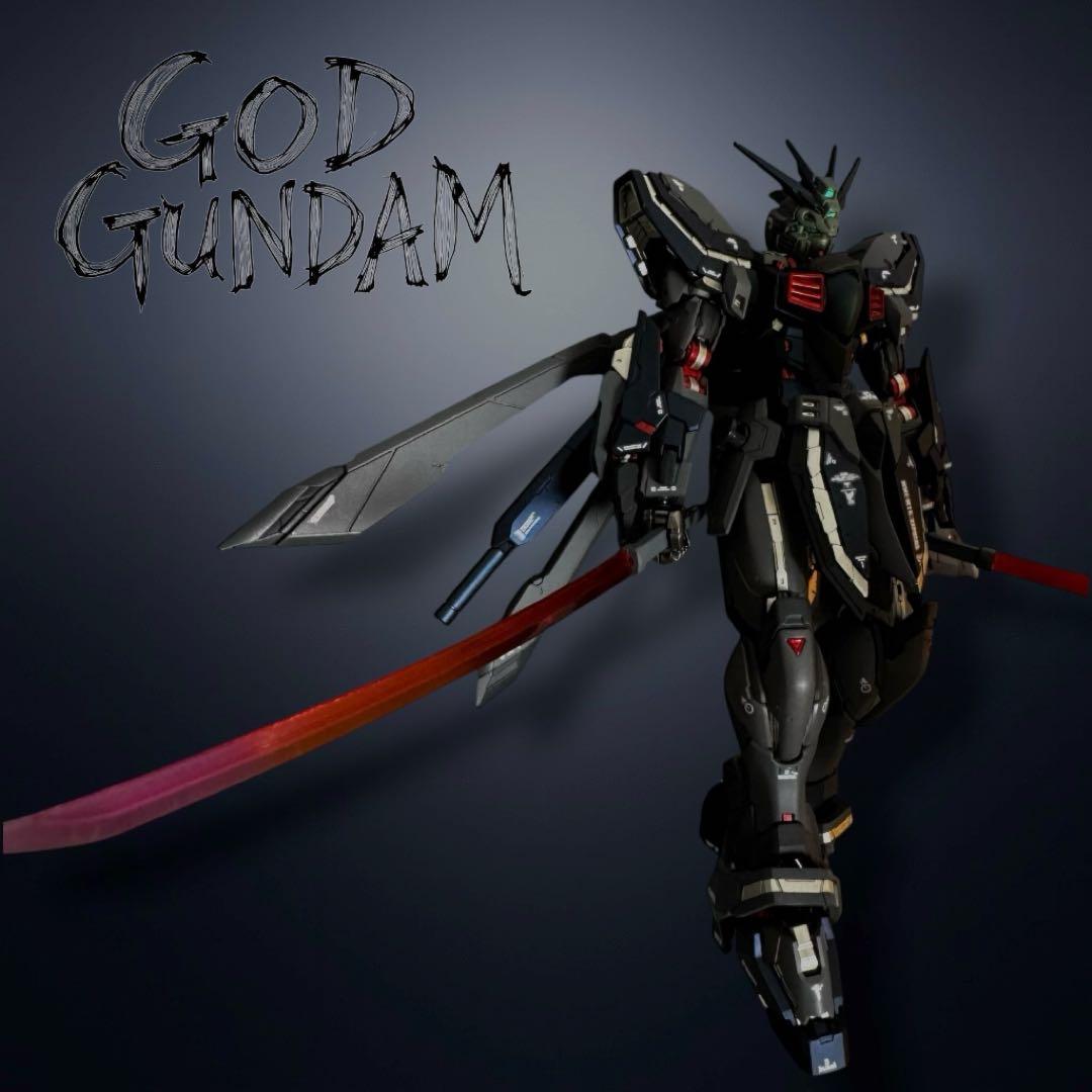 RG ゴッドガンダム 塗装済み完成品 ガンプラ BURNING GUNDAM
