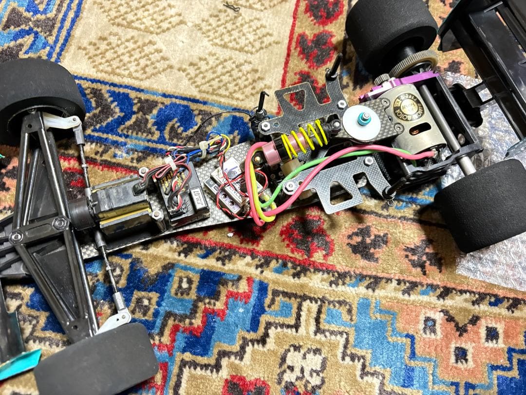 当時物 タミヤ 1/10RC レイトンハウス F103シャーシ完成品 即走行可