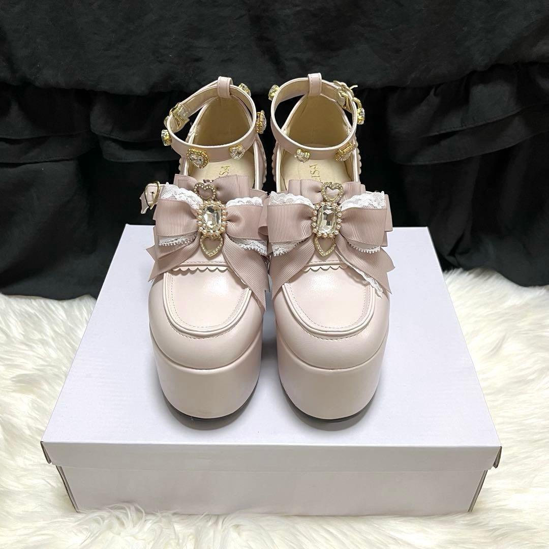 LIZ LISA リズリサ ハートビジュープラットフォームローファー L ハートビジュープラットフォームローファー ｜ LIZ LISA（リズリサ