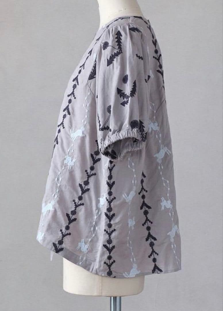 マーブルシュッド ホッピングバニー hopping bunny 刺繍ブラウス