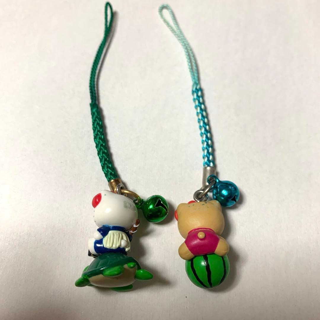 ハローキティ浦島太郎伝 日焼けバージョン 夏限定 根付け ストラップ