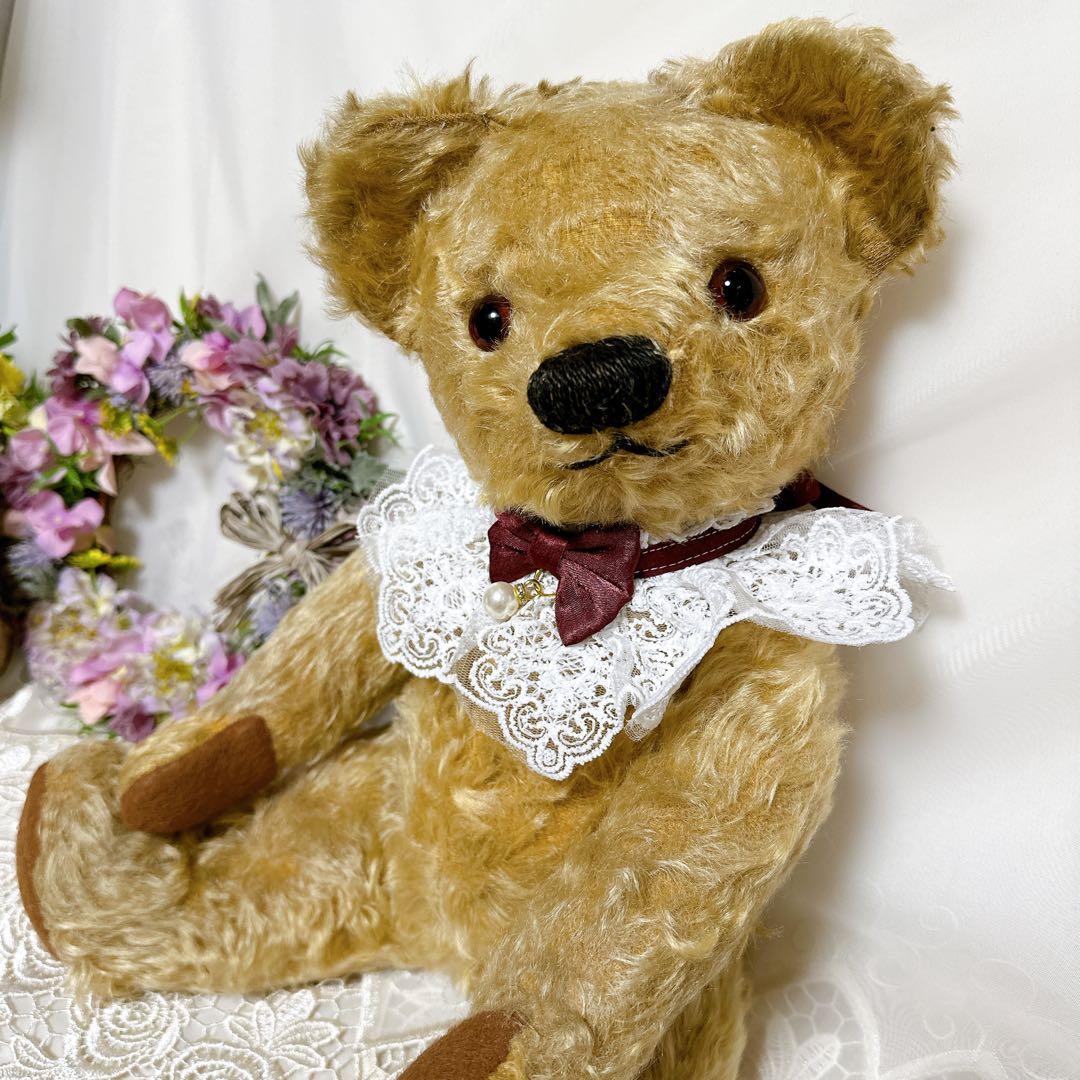 ❤️美形❤️大きめチャドバレーベア　1940's アンティークベア　テディベア