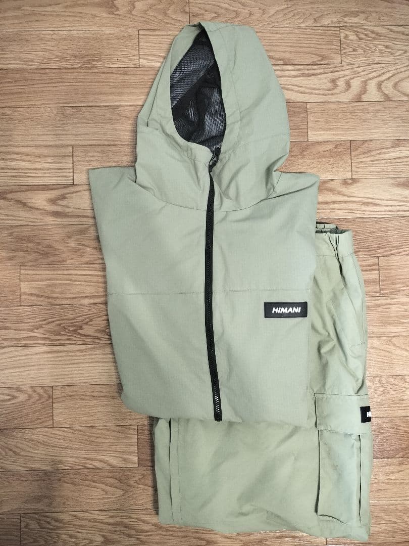 HIMANI スノーボードウェア上下セット オリーブグリーン ハイマス